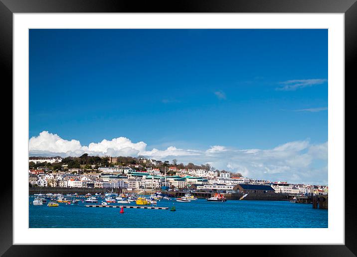 Saint Peter Port,  Guernsey.  Framed Mounted Print by chris smith