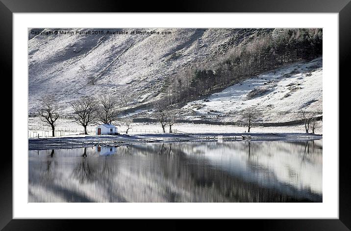 Butteremere in Winter Framed Mounted Print by Martin Parratt