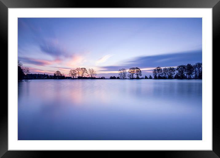 Calm Sunrise  Framed Mounted Print by chris smith