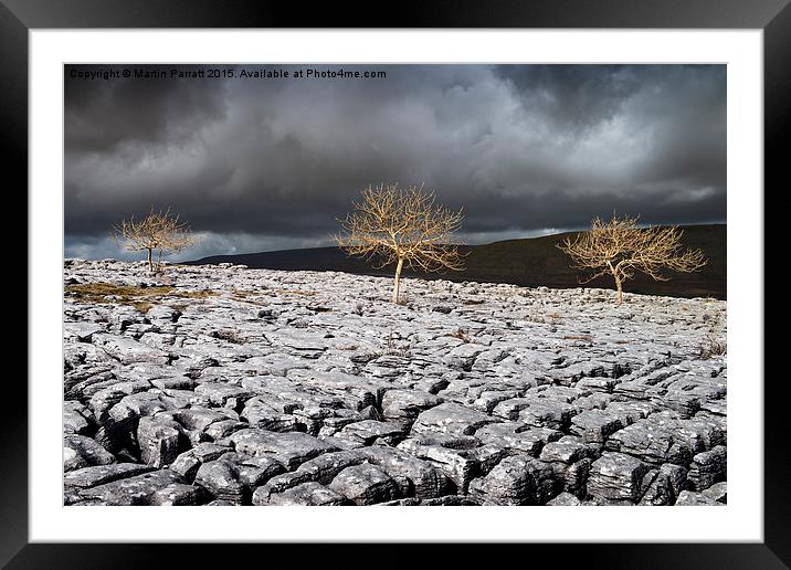 Scalesmoor Limestone Pavement Framed Mounted Print by Martin Parratt