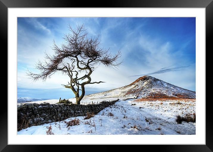 Winter at Roseberry Topping, North Yorkshire Framed Mounted Print by Martin Williams