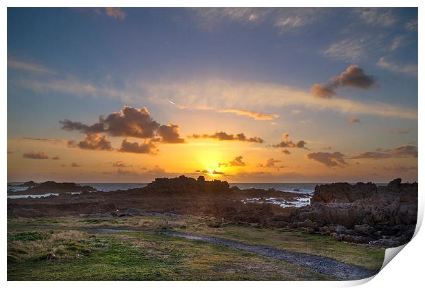 Sunset guernsey  Print by chris smith