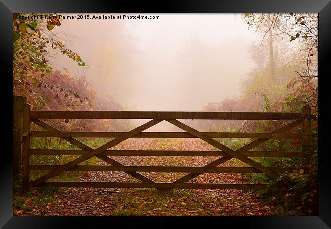  Beyond the Gate... Framed Print by Kerry Palmer