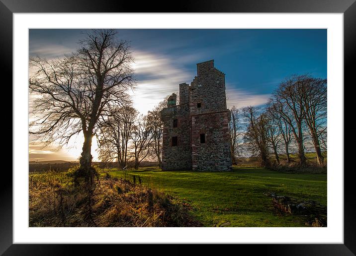  Greenknowe Tower, Gordon, Scottish Borders Framed Mounted Print by Gavin Liddle