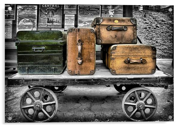 Lost Luggage Acrylic by Simon Gladwin