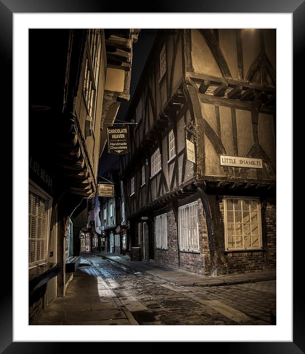 York Shambles, Yorkshire Framed Mounted Print by Martin Williams