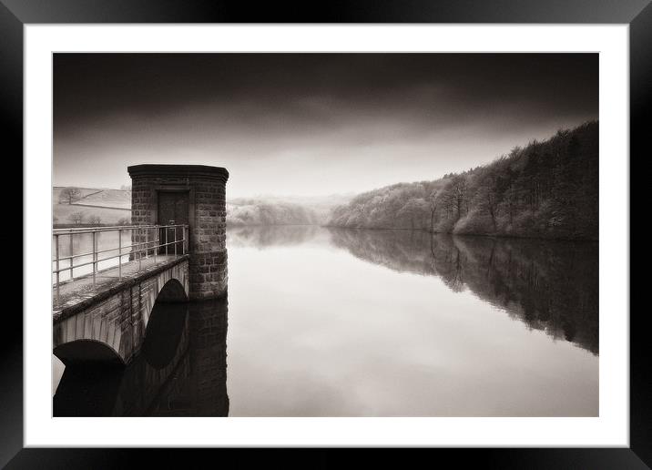 Linacre in Black and White Framed Mounted Print by Simon Gladwin