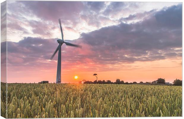  Wind Turbine at Somerton Canvas Print by James Taylor