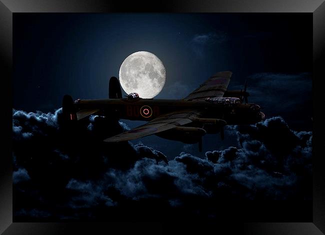  A Bombers Moon Framed Print by Stephen Ward