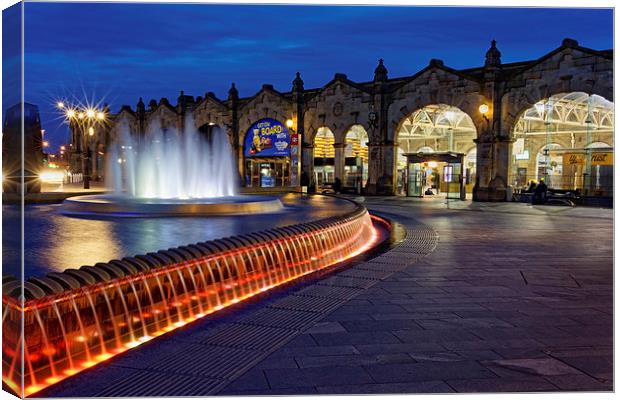 Sheaf Square at Night  Canvas Print by Darren Galpin