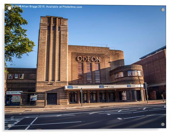  Odeon Cinema Acrylic by Allan Briggs