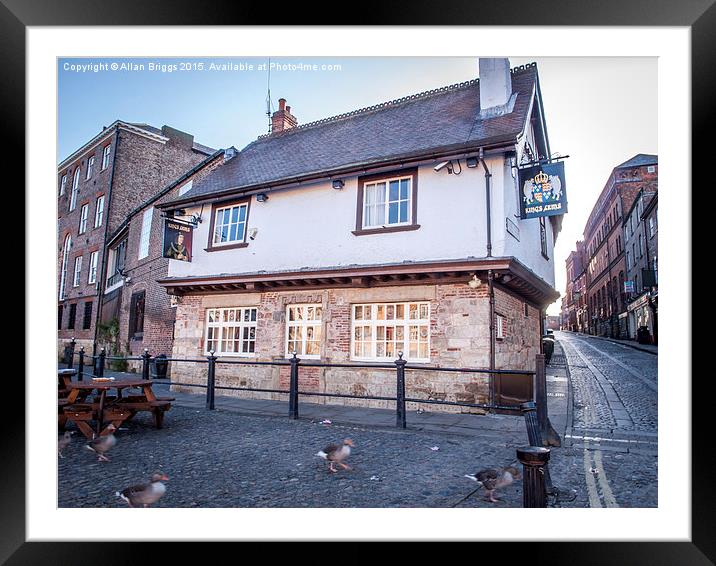  The Kings Arms Framed Mounted Print by Allan Briggs