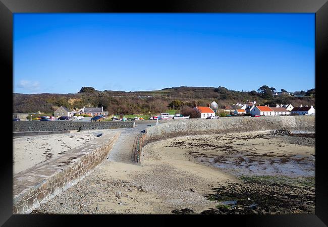 Guernsey coastline  Framed Print by chris smith