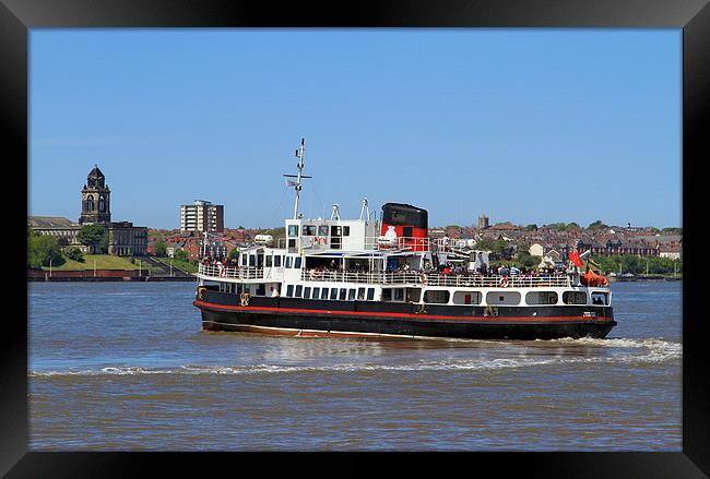  Mersey Ferry Snowdrop Framed Print by David Chennell