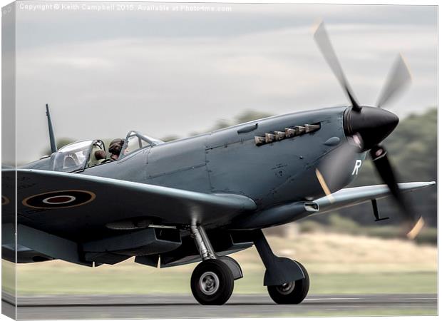Spitfire PL865 PR MkXI Canvas Print by Keith Campbell