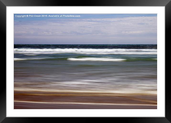  Fluid Horizons 2 Framed Mounted Print by Phil Crean