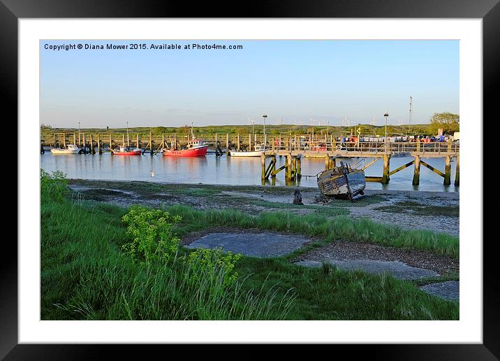  Rye Harbour  Framed Mounted Print by Diana Mower
