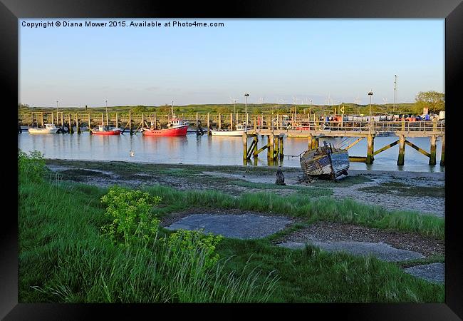  Rye Harbour  Framed Print by Diana Mower