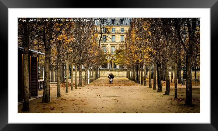 Walk in the Park. Framed Mounted Print by paul clement