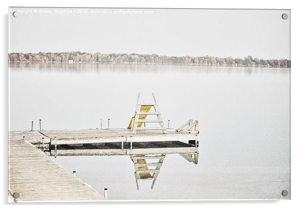  calm morning at the lake Acrylic by shawn mcphee I