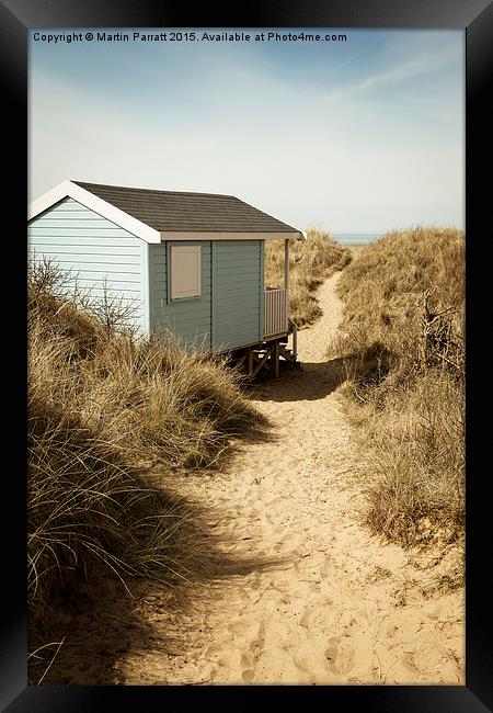 Hunstanton Beach Hut Framed Print by Martin Parratt