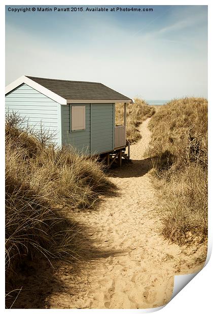 Hunstanton Beach Hut Print by Martin Parratt