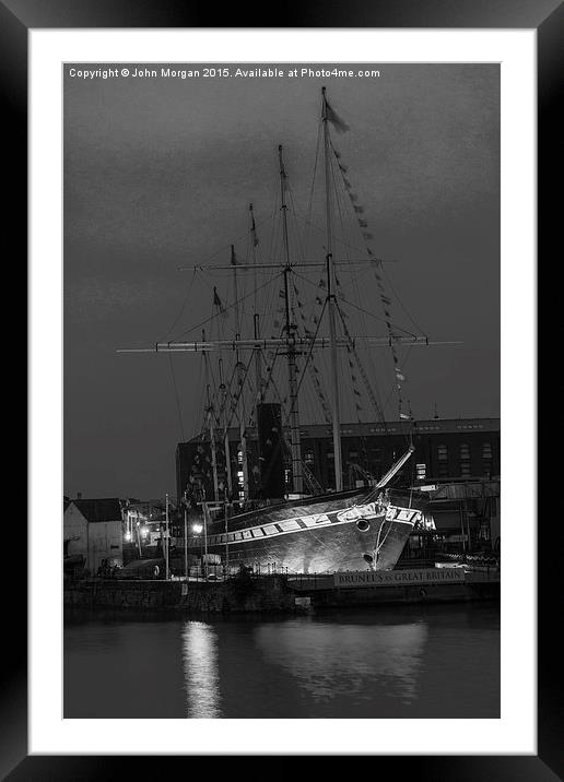  The SS Great Britain. Framed Mounted Print by John Morgan