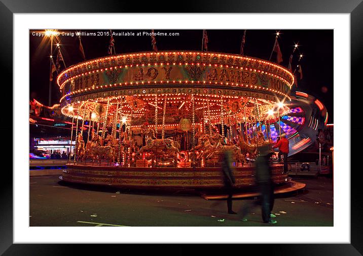  Round and Round We Go Framed Mounted Print by Craig Williams