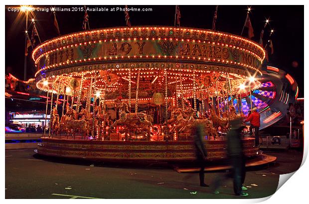  Round and Round We Go Print by Craig Williams