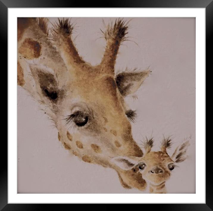  A Mothers Love  Framed Mounted Print by Sue Bottomley