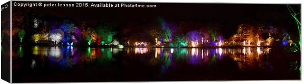  Across The Lake Canvas Print by Peter Lennon