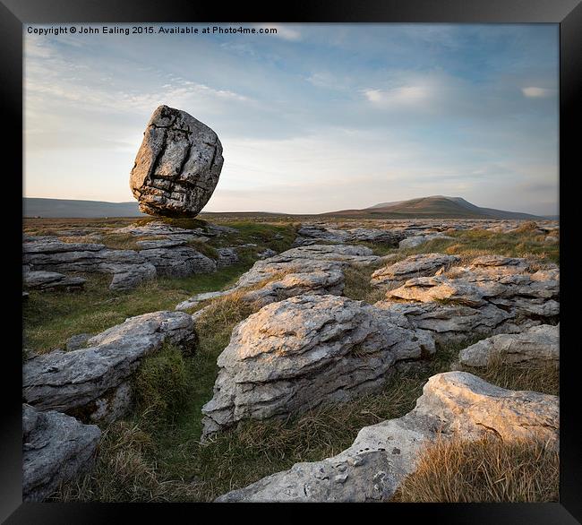  Twistleton Erratic Framed Print by John Ealing