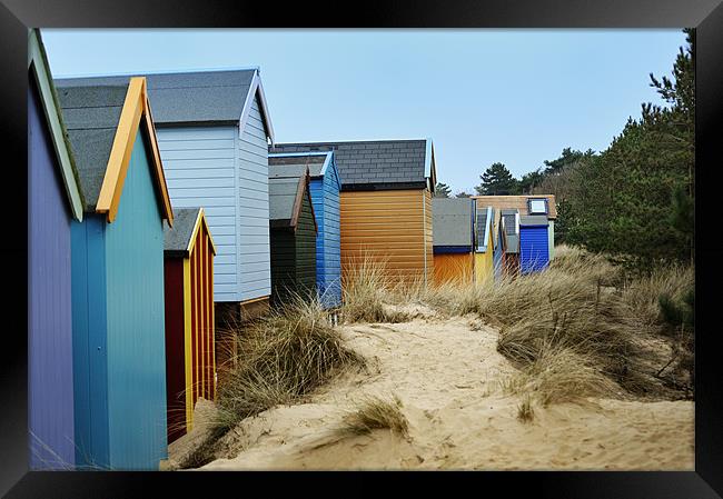 Beach huts at Wells Framed Print by Stephen Mole