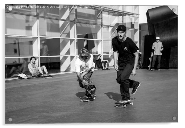  Skate Cam  Acrylic by Rob Hawkins