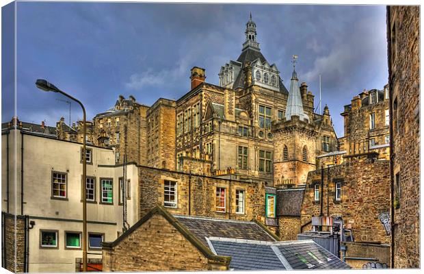 Hidden in the Cowgate Canvas Print by Tom Gomez