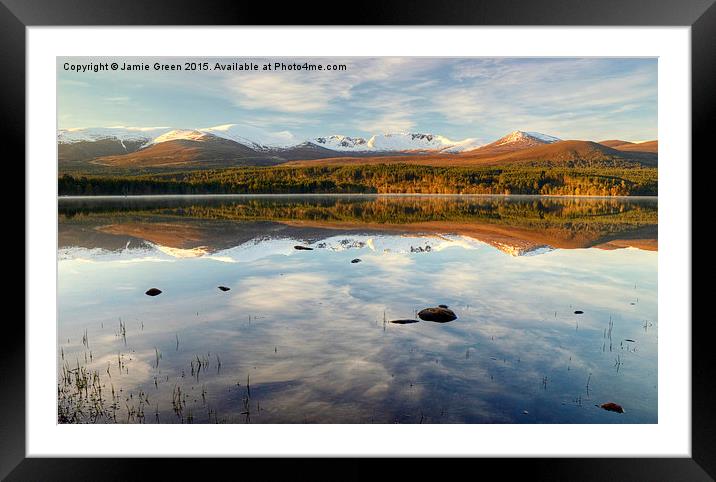  Morning on Loch Morlich  Framed Mounted Print by Jamie Green