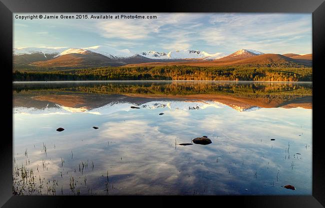  Morning on Loch Morlich  Framed Print by Jamie Green