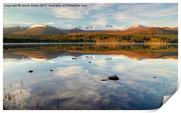  Morning on Loch Morlich  Print by Jamie Green