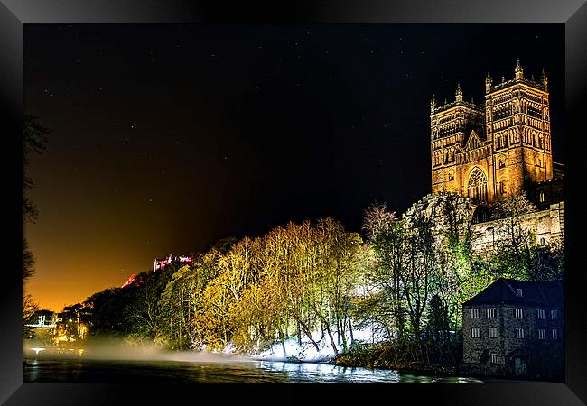 Durham lumiere riverside Framed Print by Kevin Tate