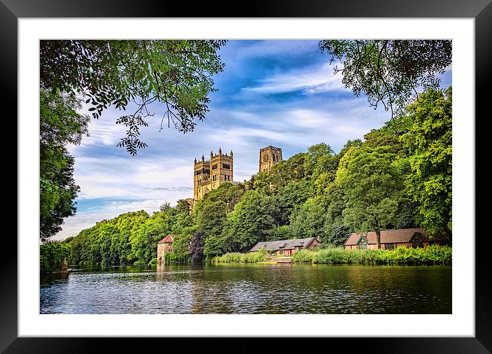 Durham Cathedral in Spring Framed Mounted Print by Kevin Tate