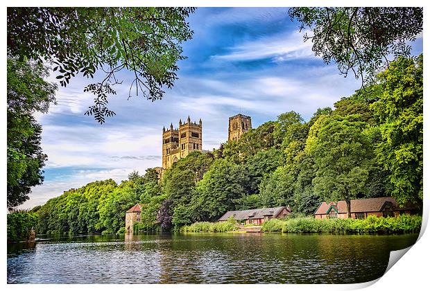 Durham Cathedral in Spring Print by Kevin Tate