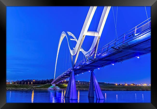 Infinity Bridge Stockton Framed Print by Kevin Tate