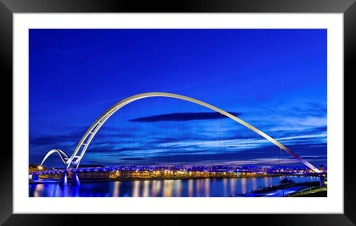 Infinity Bridge Stockton Framed Mounted Print by Kevin Tate