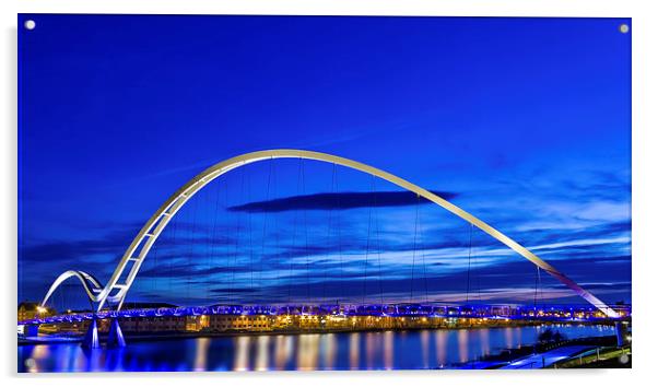Infinity Bridge Stockton Acrylic by Kevin Tate