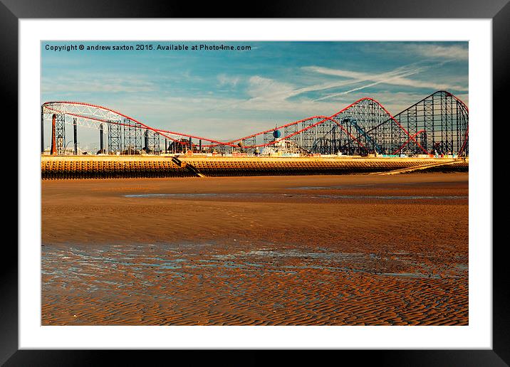  THE BIG ONE Framed Mounted Print by andrew saxton