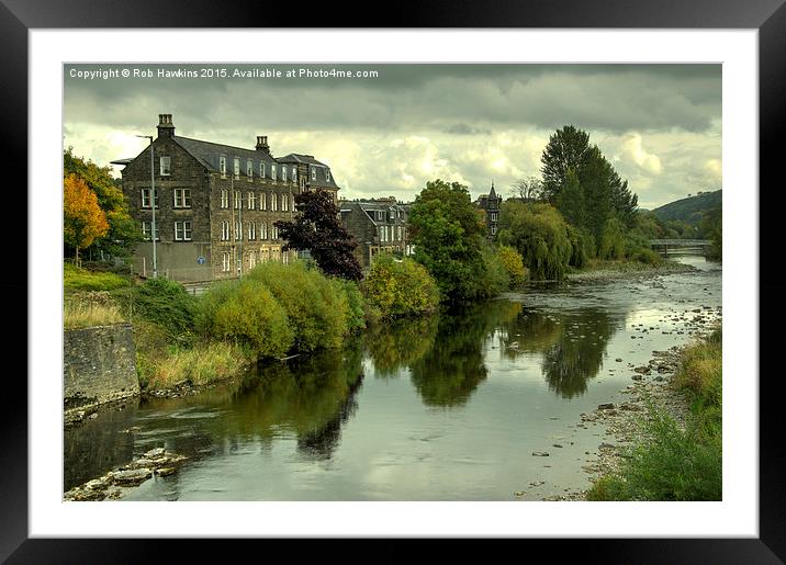  The River Teviot at Hawick  Framed Mounted Print by Rob Hawkins