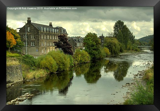  The River Teviot at Hawick  Framed Print by Rob Hawkins