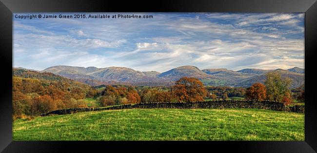  The Central Fells Framed Print by Jamie Green