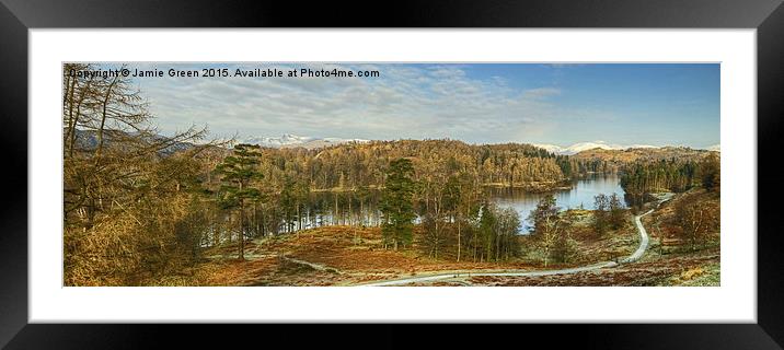  Tarn Hows in February Framed Mounted Print by Jamie Green