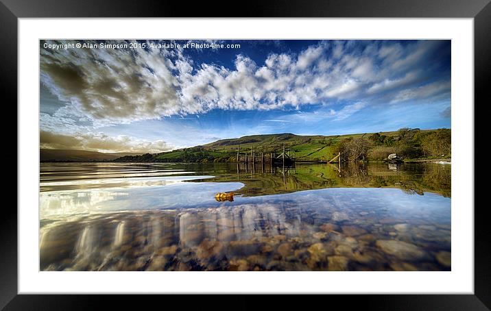  Semerwater, Yorkshire Framed Mounted Print by Alan Simpson